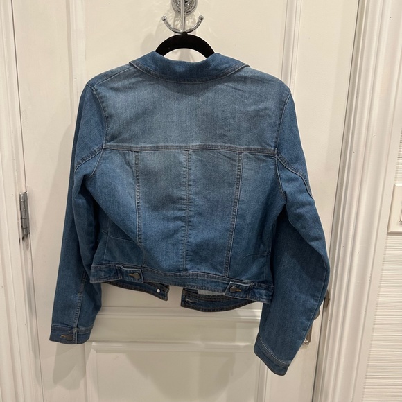 Denim Jacket in Medium Wash Blue - Picture 3 of 3